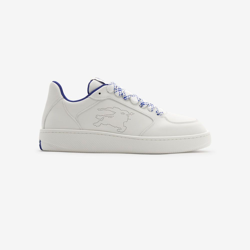 Burberry Leather Stock Sneakers in White 80956981: Image 1