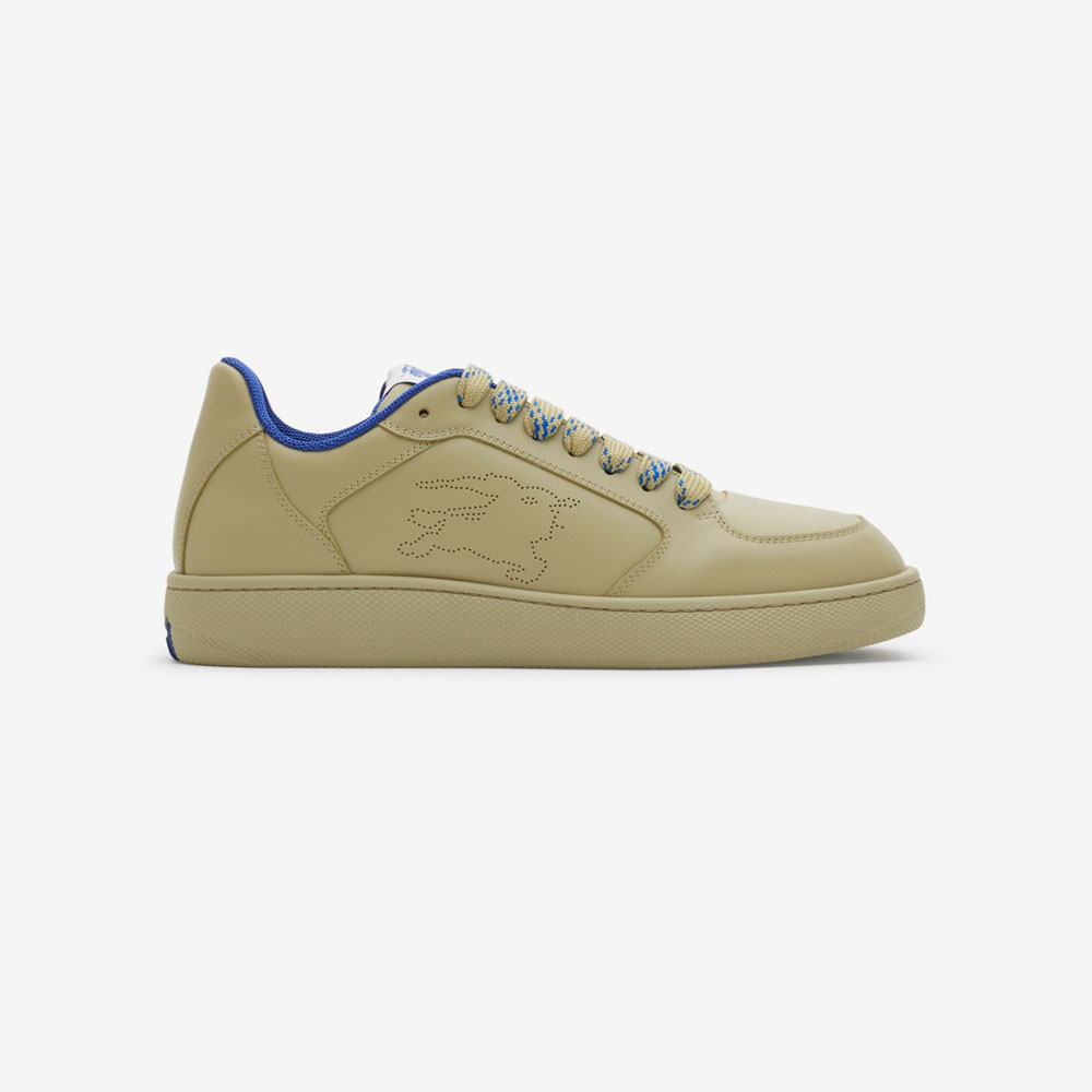 Burberry Leather Stock Sneakers in Hunter 80964111: Image 1