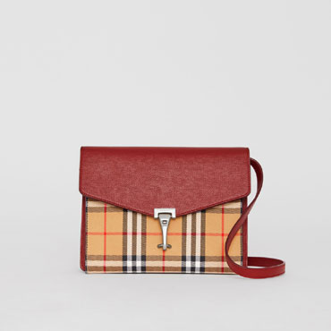 Burberry Small Vintage Check and Leather Crossbody Bag 40800791