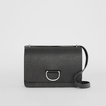 Burberry The Medium Leather D-ring Bag in Black 80103501