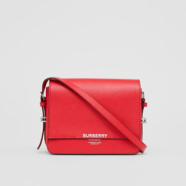 Burberry Small Leather Grace Bag in Bright Military Red 80145951