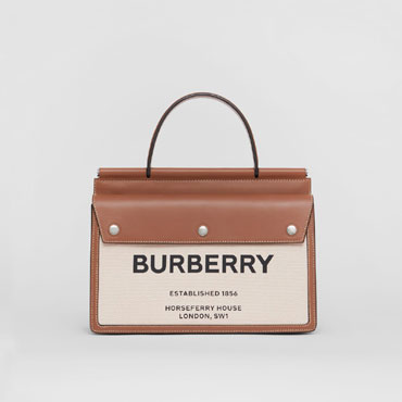 Burberry Small Horseferry Print Title Bag with Pocket Detail 80146371