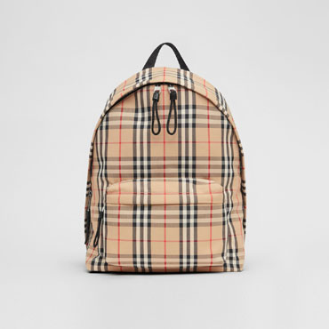 Burberry Vintage Check Nylon Backpack in Archive Beige 80161061