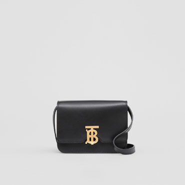 Burberry Mini Leather TB Bag in Black 80167981