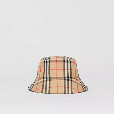 Burberry Vintage Check Technical Cotton Bucket Hat 80269271