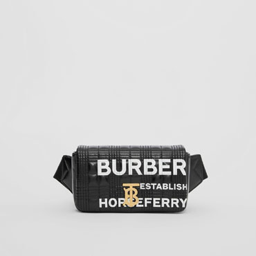 Burberry Horseferry Print Quilted Coated Canvas Lola Bum Bag 80322041