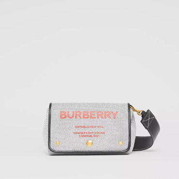 Burberry Small Horseferry Print Cotton Canvas Crossbody Bag 80367141