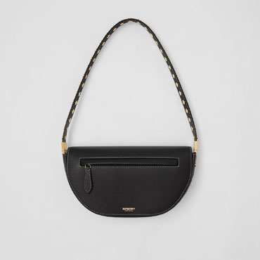 Burberry Small Leather Olympia Bag in Black 80470131