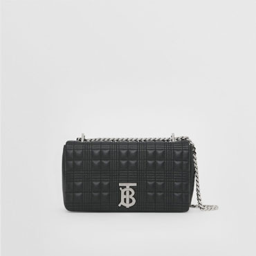 Burberry Small Quilted Lambskin Lola Bag in Black 80490061