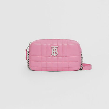 Burberry Mini Pink Lambskin Lola Camera Bag 80490491