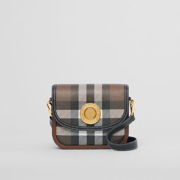 Burberry Check and Leather Small Elizabeth Bag 80557811