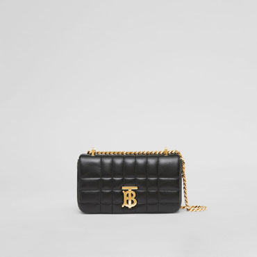 Burberry Quilted Leather Mini Lola Bag in Black 80594921