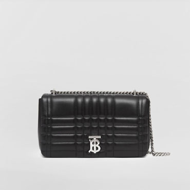 Burberry Quilted Leather Medium Lola Bag in Black 80594961