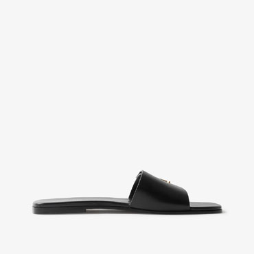 Burberry Monogram Motif Leather Slides in Black 80631691