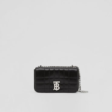 Burberry Quilted Leather Mini Lola Bag in Black 80648501