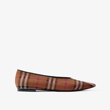 Burberry Vintage Check Point-toe Ballerinas 80655231