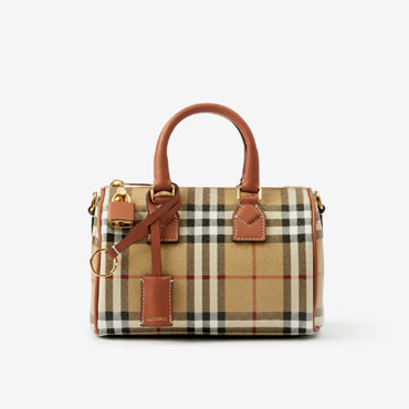 Burberry Mini Check Bowling Bag 80713571