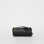 Burberry The Monogram Leather Barrel Bag in Black 80104891