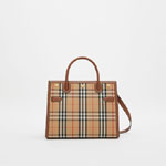 Burberry Mini Vintage Check Two-handle Title Bag 80252671