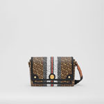 Burberry Monogram Stripe E-canvas Note Crossbody Bag 80264321