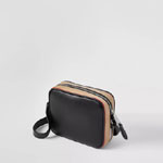 Burberry Icon Stripe Print Leather Crossbody Bag in Black 80340101