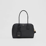 Burberry Medium Leather Half Cube Bag in Black 80350551