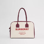 Burberry Large Horseferry Print Canvas Half Cube Bag 80368571