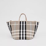 Burberry Medium Check Canvas Beach Tote 80398601