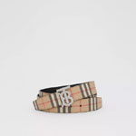 Burberry Reversible Monogram Motif Vintage Check Belt 80465681