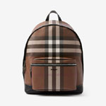 Burberry Check Backpack in Dark birch brown Canvas 80514141