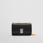 Burberry Mini Leather Chain TB Bag in Black 80631351