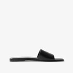 Burberry Monogram Motif Leather Slides in Black 80631691