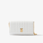 Burberry Lola Clutch in Optic White 80697531