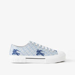 Burberry EKD Monogram Cotton Sneakers in Pale Blue 80719871