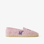 Burberry EKD Monogram Cotton Espadrilles in Deep Amethyst 80719891