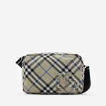 Burberry Check Crossbody Bag in Lichen Nylon 80913351