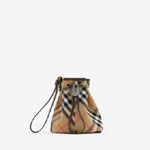 Burberry Check Drawstring Pouch? in Sand 80939161