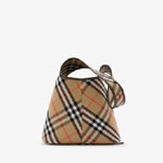 Burberry Small Check Shoulder Bag in Sand 80946781