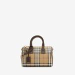 Burberry Mini Check Bowling Bag in Military 80975981