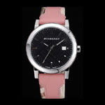 Burberry The City Classic Black Dial Pink Bracelet BB5795