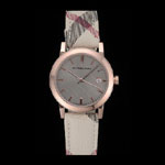 Burberry The City Classic Grey Dial Haymarket Bracelet BB5797