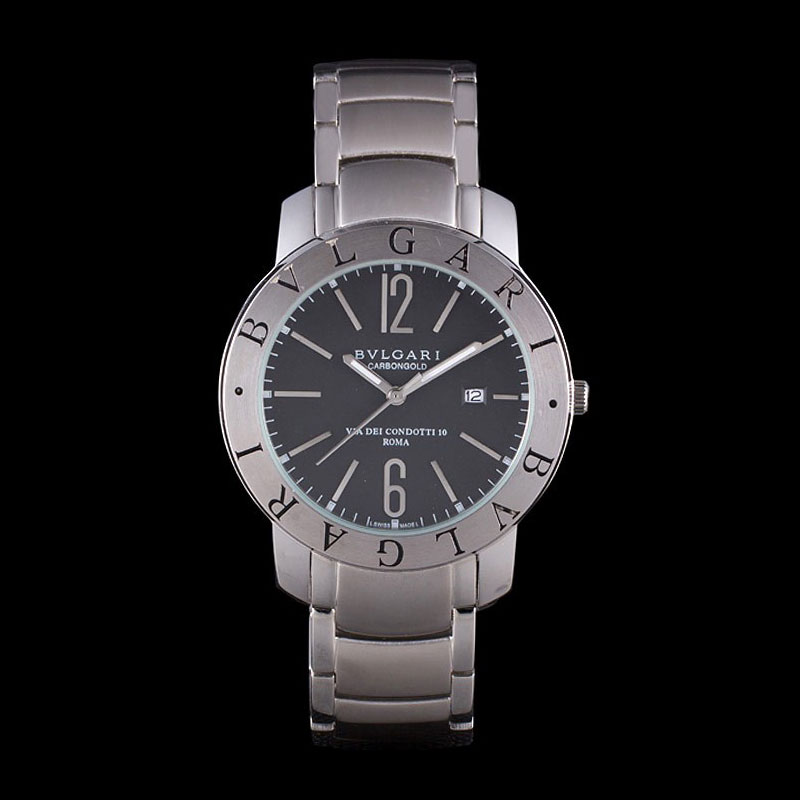 Bvlgari Bvlgari 42mm Black Dial Stainless Steel Case Two Tone Steel Bracelet BV5813: Image 1