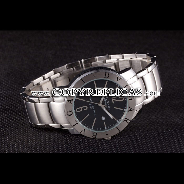 Bvlgari Bvlgari 42mm Black Dial Stainless Steel Case Two Tone Steel Bracelet BV5813: Image 2