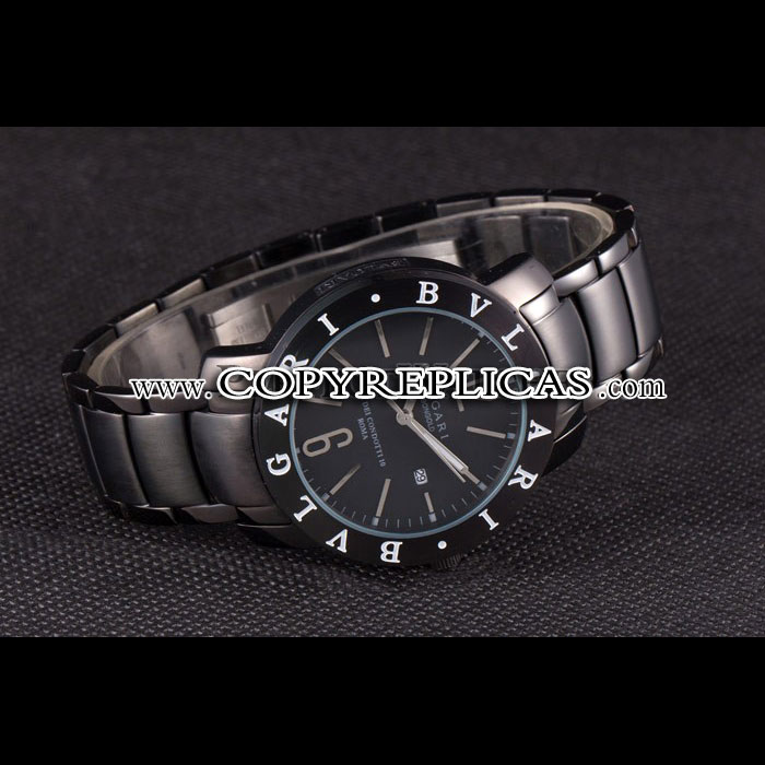 Bvlgari Bvlgari 42mm Black Dial Black Steel Case Black Steel Bracelet BV5825: Image 2