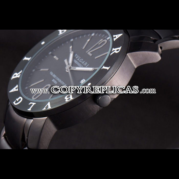 Bvlgari Bvlgari 42mm Black Dial Black Steel Case Black Steel Bracelet BV5825: Image 3