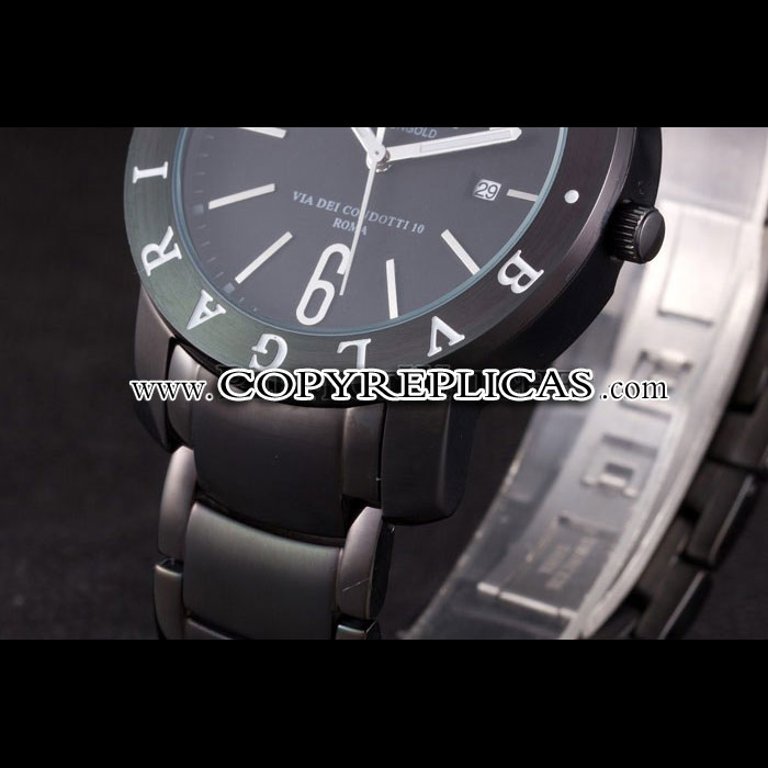 Bvlgari Bvlgari 42mm Black Dial Black Steel Case Black Steel Bracelet BV5825: Image 4