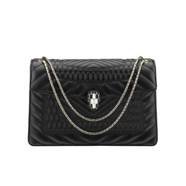 Bvlgari Flap cover bag Serpenti Forever featuring a quilted motif 281584