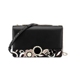 Flap cover Bulgari Bulgari Signature Bag in black calf leather 282559