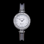 Bvlgari B-ZERO1 24mm White Dial Stainless Steel Case With Diamonds Black Steel Bracelet BV5838