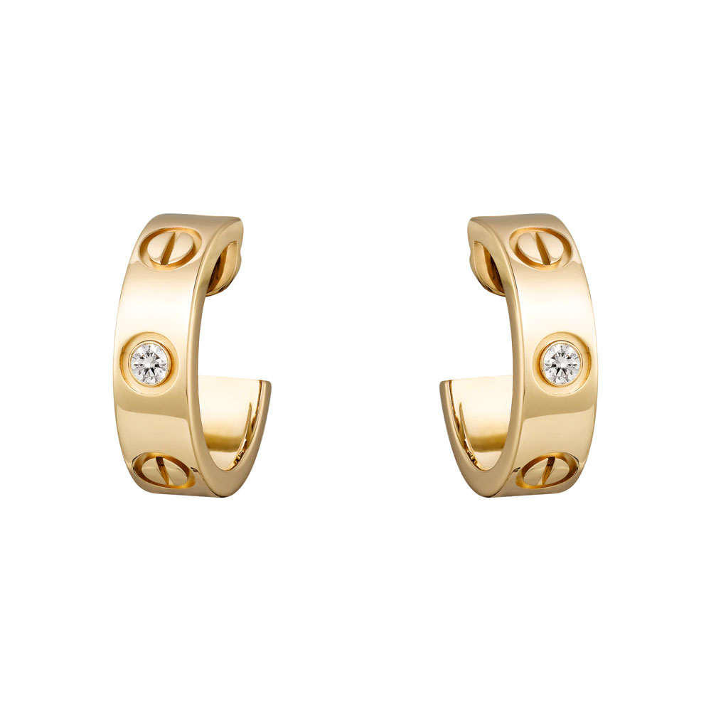 Cartier Love earrings 2 diamonds B8022900: Image 1